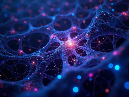 GPT模型架构图，显示神经网络层结构，深蓝色背景，线条连接节点，现代科技风格